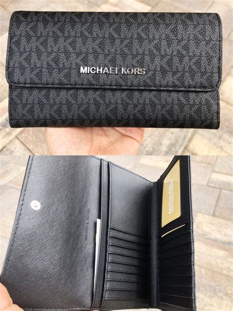 michael kors leather tri fold wallet|Michael Kors trifold wallet men's.